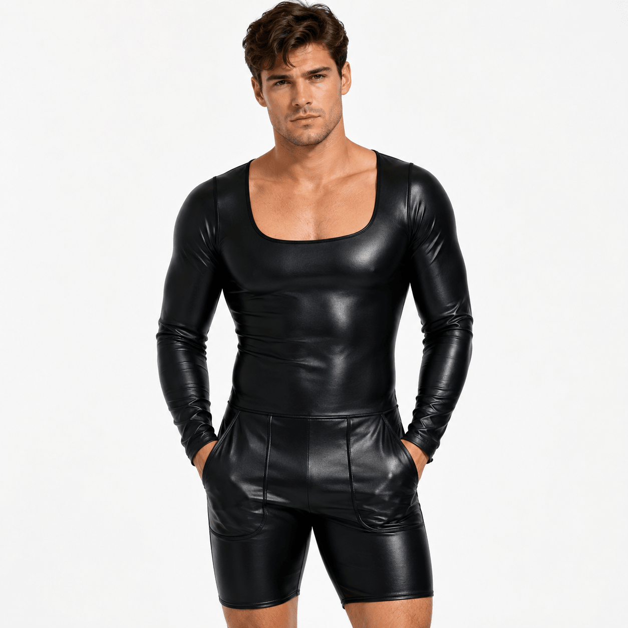 CHora 34 - Jumpsuit Leggings for Men - Sarman Fashion - Wholesale Clothing Fashion Brand for Men from Canada