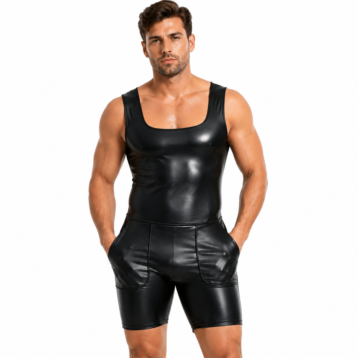 CHora 34 - Jumpsuit Leggings for Men - Sarman Fashion - Wholesale Clothing Fashion Brand for Men from Canada