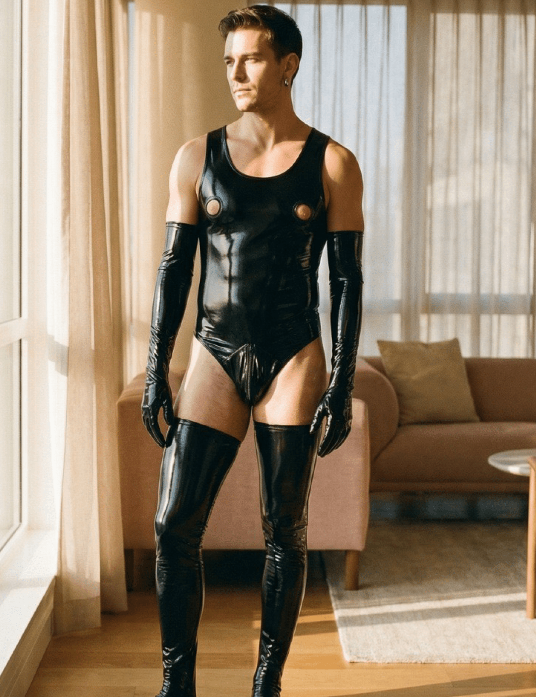 CHora 42B - “Complete” Jumpsuit set Leggings for Men - Sarman Fashion - Wholesale Clothing Fashion Brand for Men from Canada
