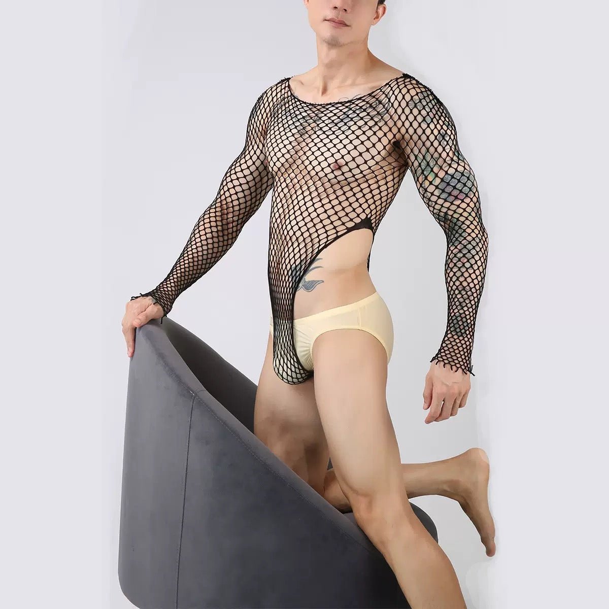 CHora 57 - Jumpsuit Leggings for Men - Sarman Fashion - Wholesale Clothing Fashion Brand for Men from Canada