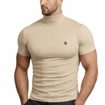 Classolo 2 - High Neck T-shirt for Men - Sarman Fashion - Wholesale Clothing Fashion Brand for Men from Canada