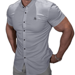 Clean Cut 11 - Short Sleeves Shirt for Men - Sarman Fashion - Wholesale Clothing Fashion Brand for Men from Canada