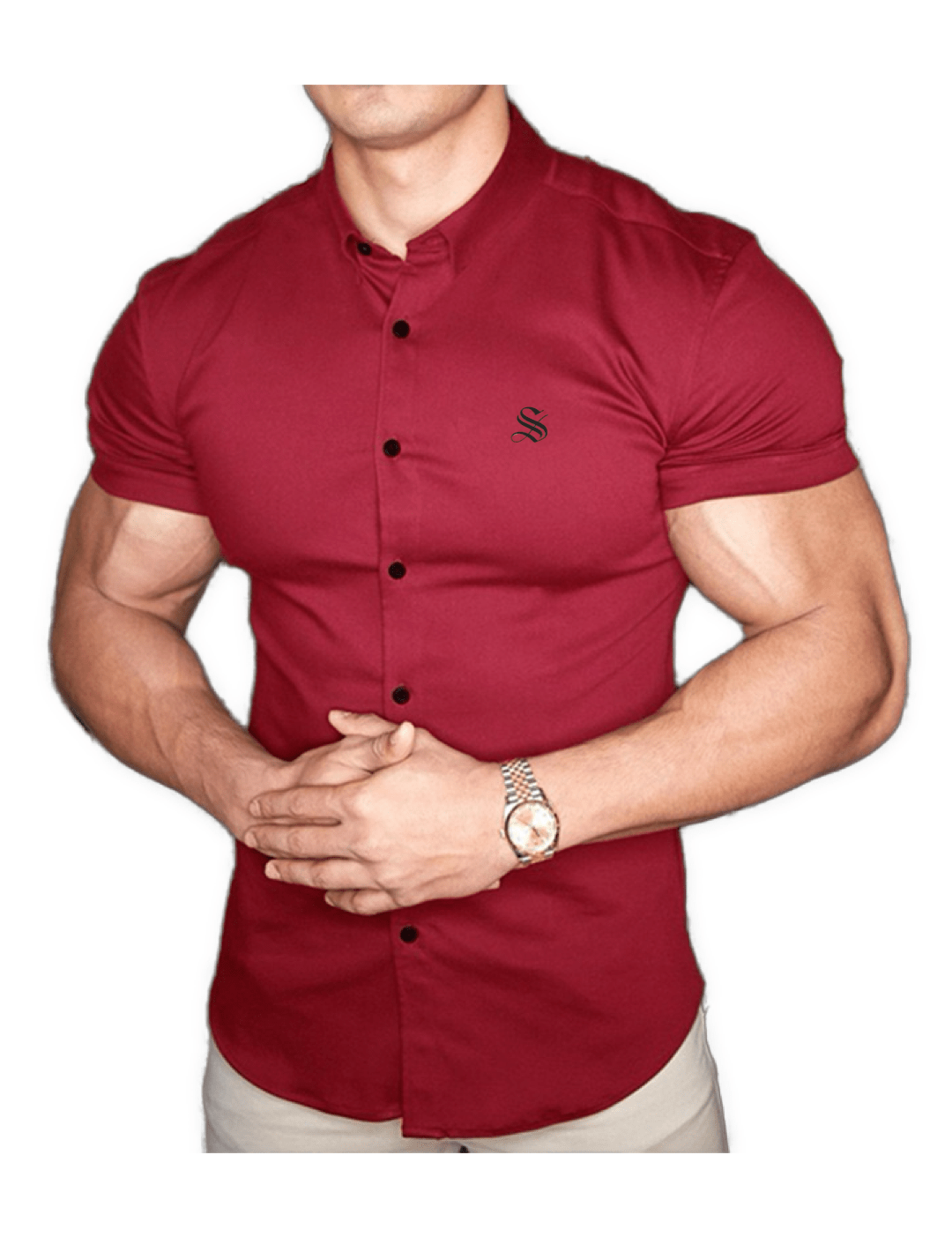Clean Cut 11 - Short Sleeves Shirt for Men - Sarman Fashion - Wholesale Clothing Fashion Brand for Men from Canada
