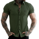 Clean Cut 11 - Short Sleeves Shirt for Men - Sarman Fashion - Wholesale Clothing Fashion Brand for Men from Canada