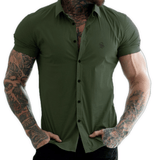 Clean Cut 11 - Short Sleeves Shirt for Men - Sarman Fashion - Wholesale Clothing Fashion Brand for Men from Canada