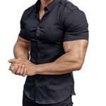 Clean Cut 11 - Short Sleeves Shirt for Men - Sarman Fashion - Wholesale Clothing Fashion Brand for Men from Canada