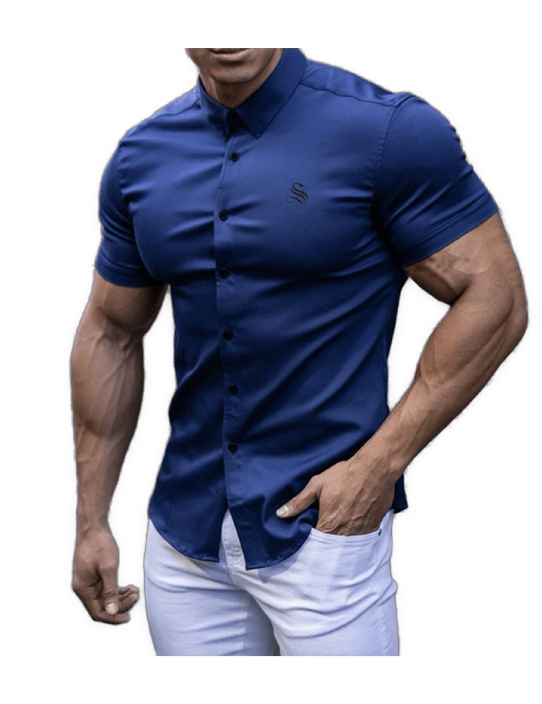Clean Cut 11 - Short Sleeves Shirt for Men - Sarman Fashion - Wholesale Clothing Fashion Brand for Men from Canada