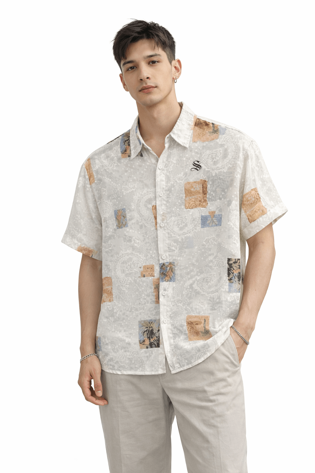 Clean Cut 13 - Short Sleeves Shirt for Men - Sarman Fashion - Wholesale Clothing Fashion Brand for Men from Canada