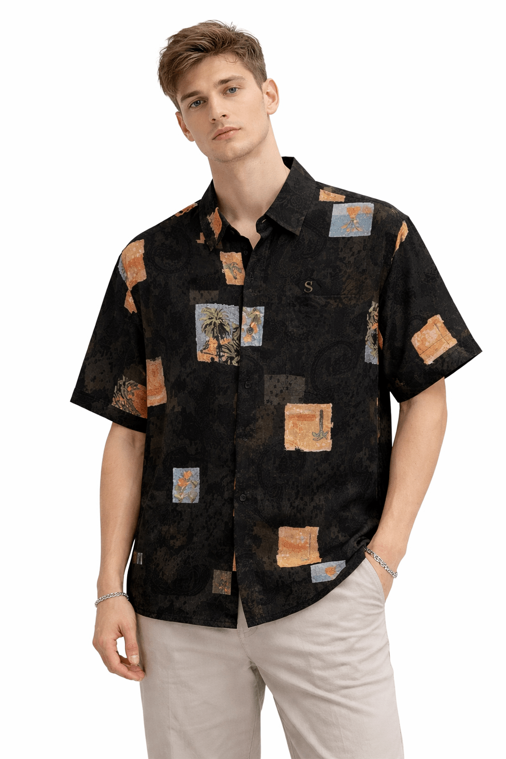Clean Cut 13 - Short Sleeves Shirt for Men - Sarman Fashion - Wholesale Clothing Fashion Brand for Men from Canada