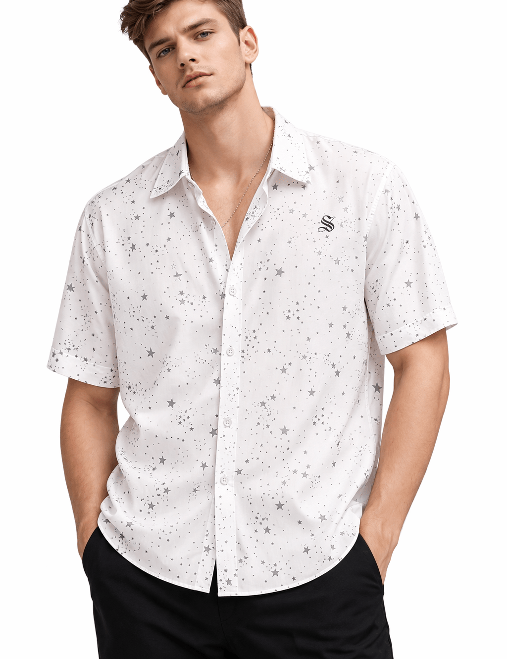 Clean Cut 15 - Short Sleeves Shirt for Men - Sarman Fashion - Wholesale Clothing Fashion Brand for Men from Canada