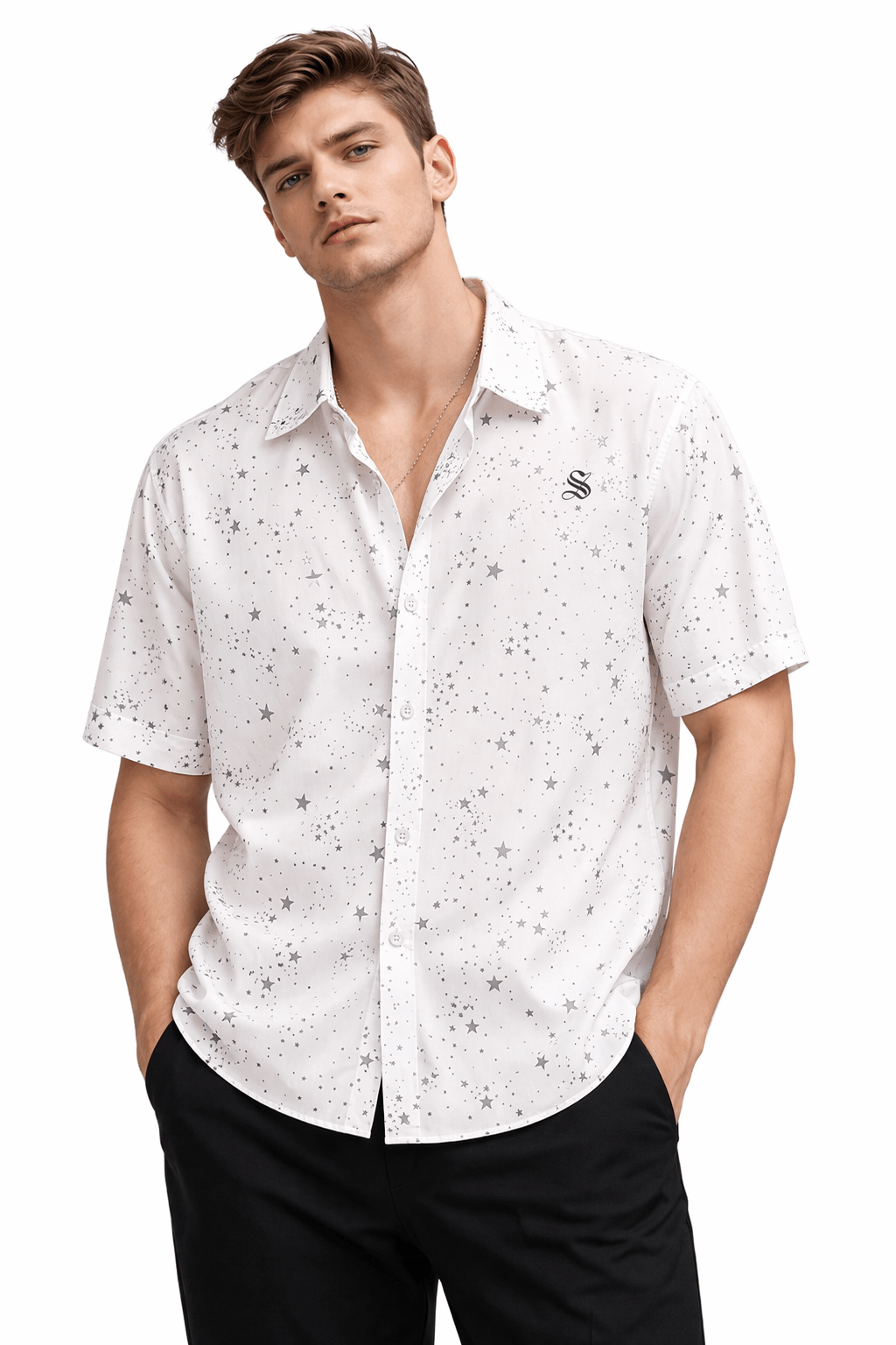 Clean Cut 15 - Short Sleeves Shirt for Men - Sarman Fashion - Wholesale Clothing Fashion Brand for Men from Canada