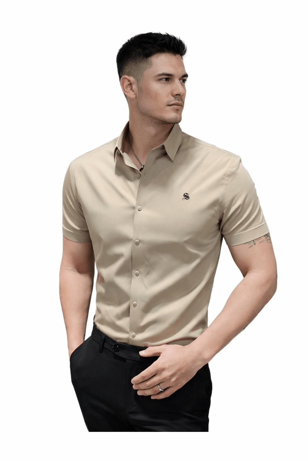 Clean Cut 2 - Short Sleeves Shirt for Men - Sarman Fashion - Wholesale Clothing Fashion Brand for Men from Canada