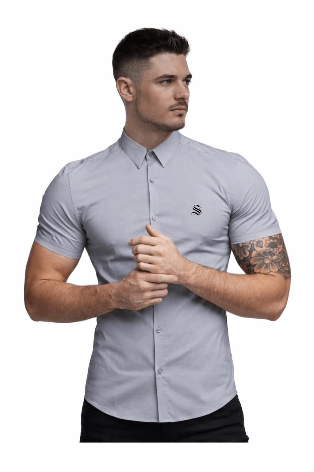 Clean Cut 4 - Short Sleeves Shirt for Men - Sarman Fashion - Wholesale Clothing Fashion Brand for Men from Canada