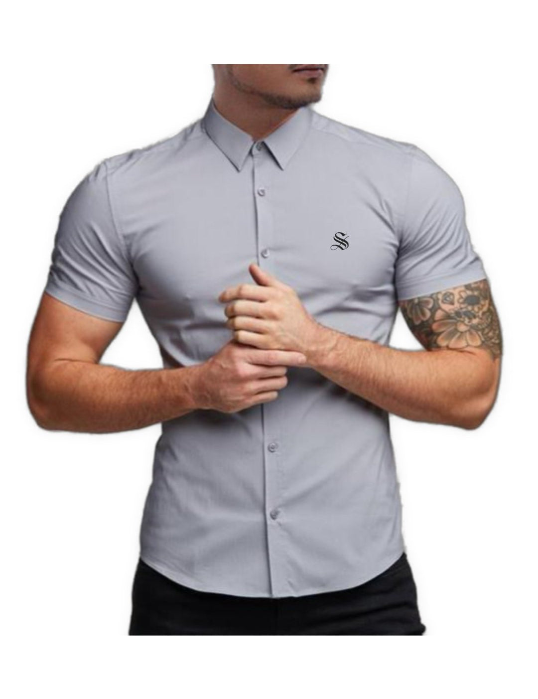 Clean Cut 4 - Short Sleeves Shirt for Men - Sarman Fashion - Wholesale Clothing Fashion Brand for Men from Canada