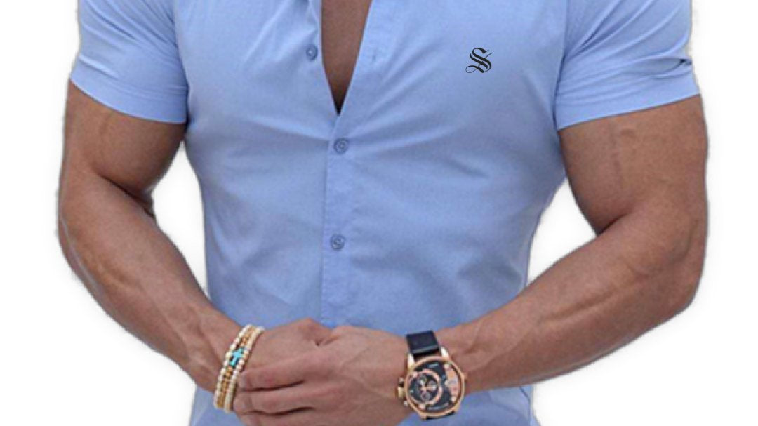 Clean Cut 4 - Short Sleeves Shirt for Men - Sarman Fashion - Wholesale Clothing Fashion Brand for Men from Canada