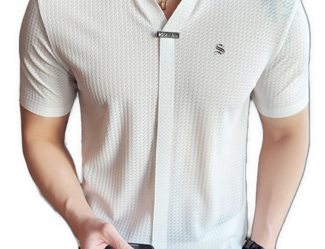 CleanVibe - Short Sleeves Shirt for Men - Sarman Fashion - Wholesale Clothing Fashion Brand for Men from Canada