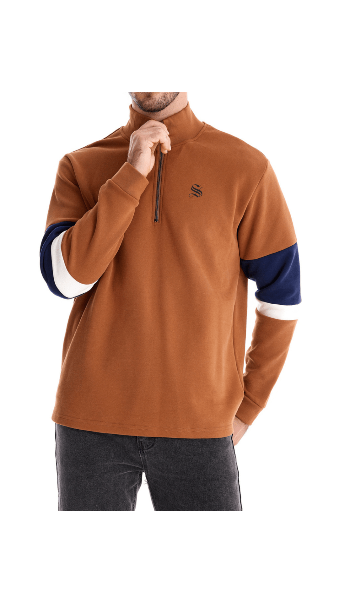 CLT 22 - Long Sleeves Track Top for Men - Sarman Fashion - Wholesale Clothing Fashion Brand for Men from Canada