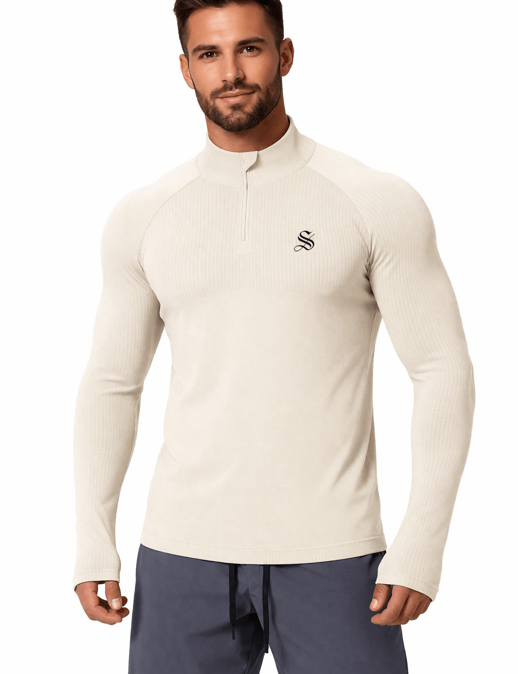 CLT 27 - Long Sleeves Track Top for Men - Sarman Fashion - Wholesale Clothing Fashion Brand for Men from Canada