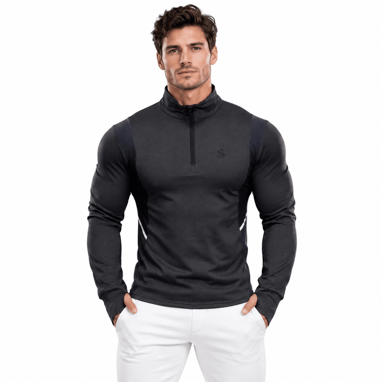 CLT 3 - Long Sleeves Track Top for Men - Sarman Fashion - Wholesale Clothing Fashion Brand for Men from Canada
