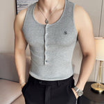 Coffee - Tank Top for Men - Sarman Fashion - Wholesale Clothing Fashion Brand for Men from Canada