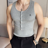 Coffee - Tank Top for Men - Sarman Fashion - Wholesale Clothing Fashion Brand for Men from Canada