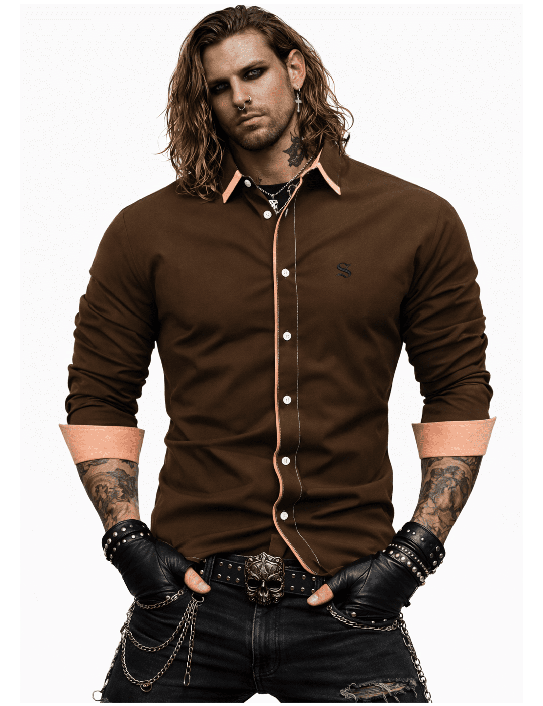ColorZAR - Long Sleeves Shirt for Men - Sarman Fashion - Wholesale Clothing Fashion Brand for Men from Canada