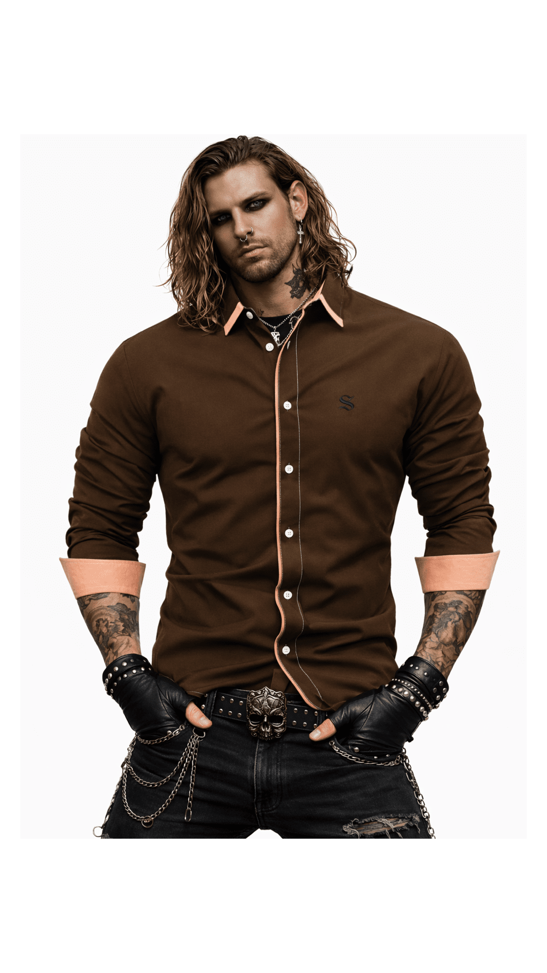 ColorZAR - Long Sleeves Shirt for Men - Sarman Fashion - Wholesale Clothing Fashion Brand for Men from Canada