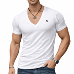 Comuniatu 8 - V - Neck T-Shirt for Men - Sarman Fashion - Wholesale Clothing Fashion Brand for Men from Canada