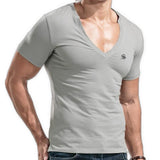 Comuniatu 8 - V-Neck T-Shirt for Men - Sarman Fashion - Wholesale Clothing Fashion Brand for Men from Canada