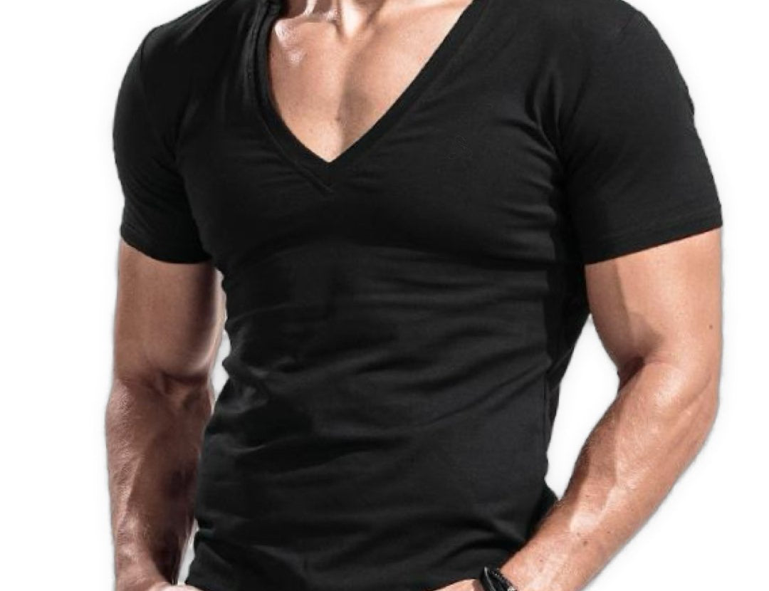 Comuniatu 8 - V-Neck T-Shirt for Men - Sarman Fashion - Wholesale Clothing Fashion Brand for Men from Canada