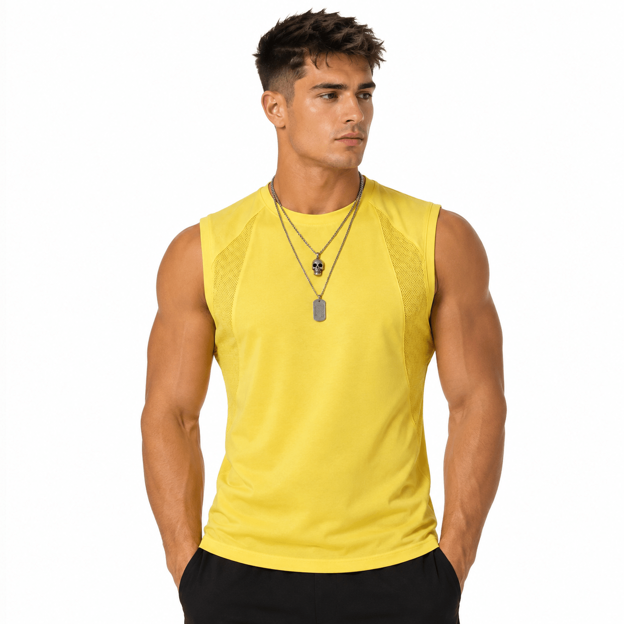 Comuniatu 88 - Tank Top for Men - Sarman Fashion - Wholesale Clothing Fashion Brand for Men from Canada