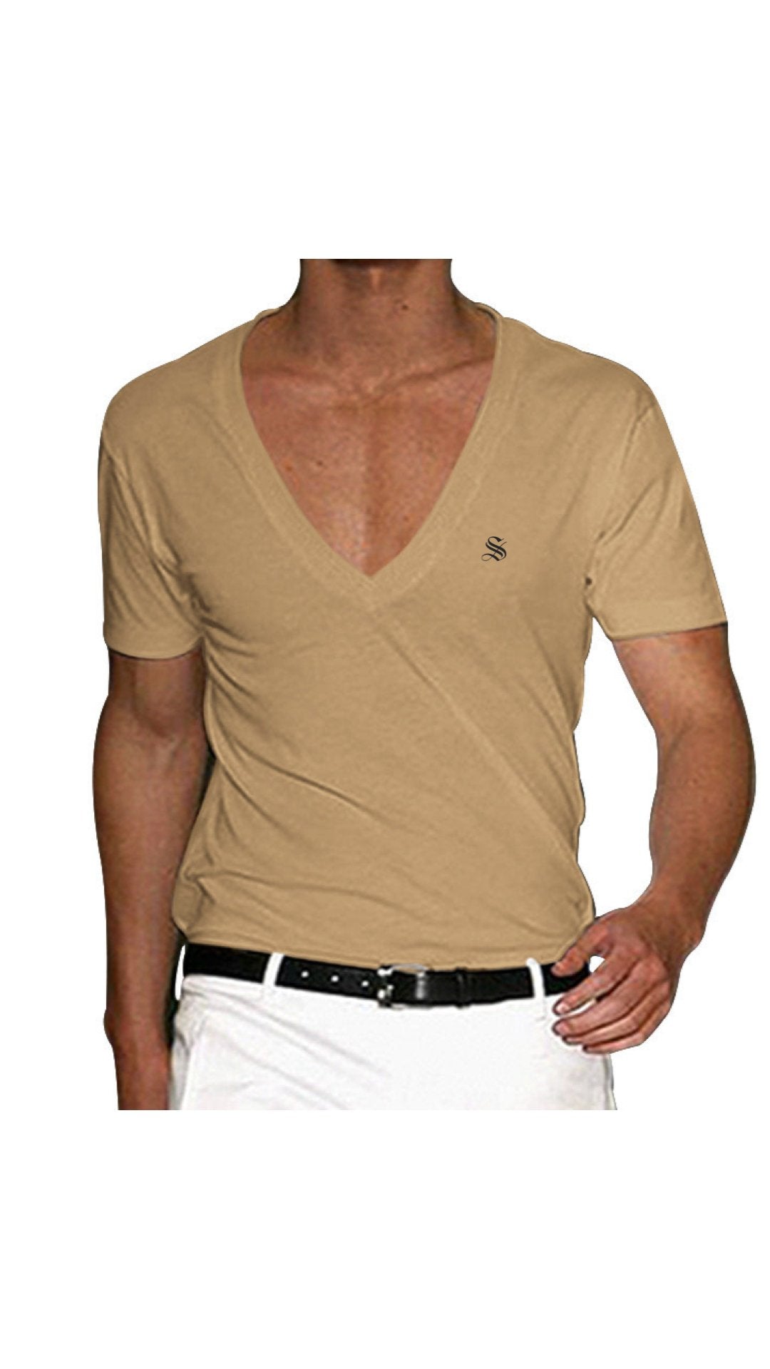 Comuniatu 9 - V-Neck T-Shirt for Men - Sarman Fashion - Wholesale Clothing Fashion Brand for Men from Canada