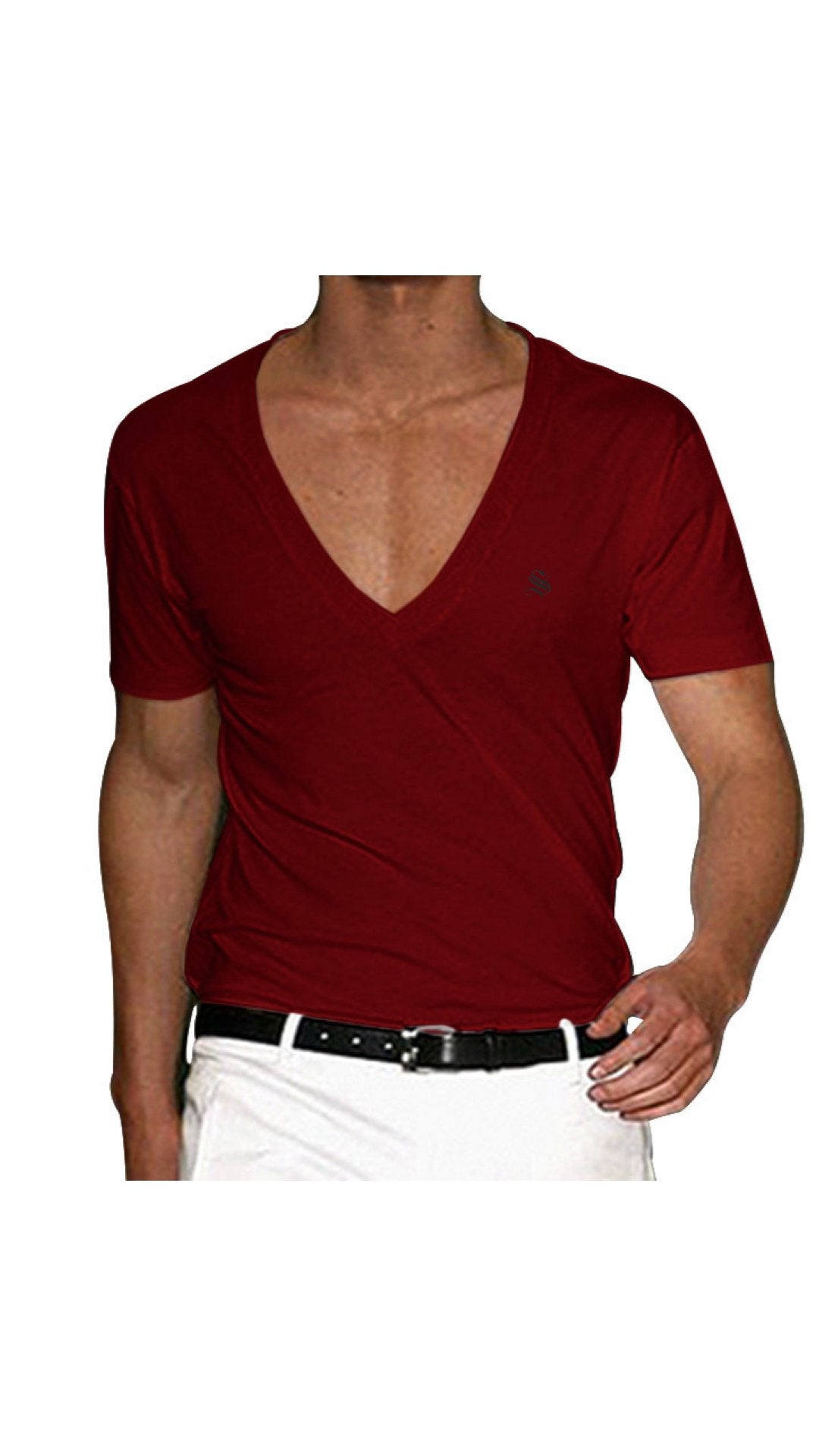 Comuniatu 9 - V-Neck T-Shirt for Men - Sarman Fashion - Wholesale Clothing Fashion Brand for Men from Canada