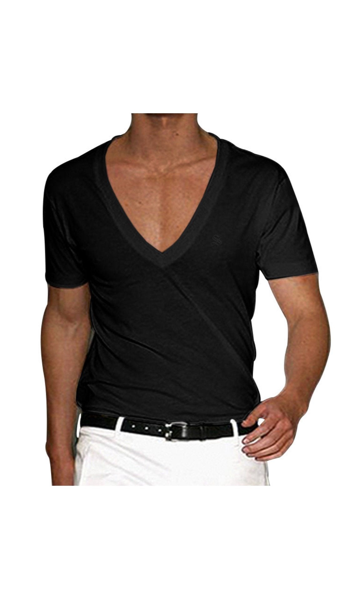 Comuniatu 9 - V-Neck T-Shirt for Men - Sarman Fashion - Wholesale Clothing Fashion Brand for Men from Canada