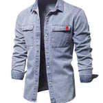 Cowboy #1001 - Long Sleeves Shirt for Men - Sarman Fashion - Wholesale Clothing Fashion Brand for Men from Canada