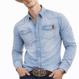 Cowboy 1007 - Long Sleeves Shirt for Men - Sarman Fashion - Wholesale Clothing Fashion Brand for Men from Canada