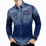 Cowboy 1009 - Long Sleeves Shirt for Men - Sarman Fashion - Wholesale Clothing Fashion Brand for Men from Canada