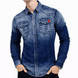 Cowboy 1009 - Long Sleeves Shirt for Men - Sarman Fashion - Wholesale Clothing Fashion Brand for Men from Canada