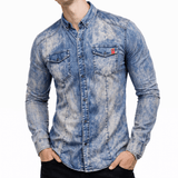 Cowboy 1011 - Long Sleeves Shirt for Men - Sarman Fashion - Wholesale Clothing Fashion Brand for Men from Canada
