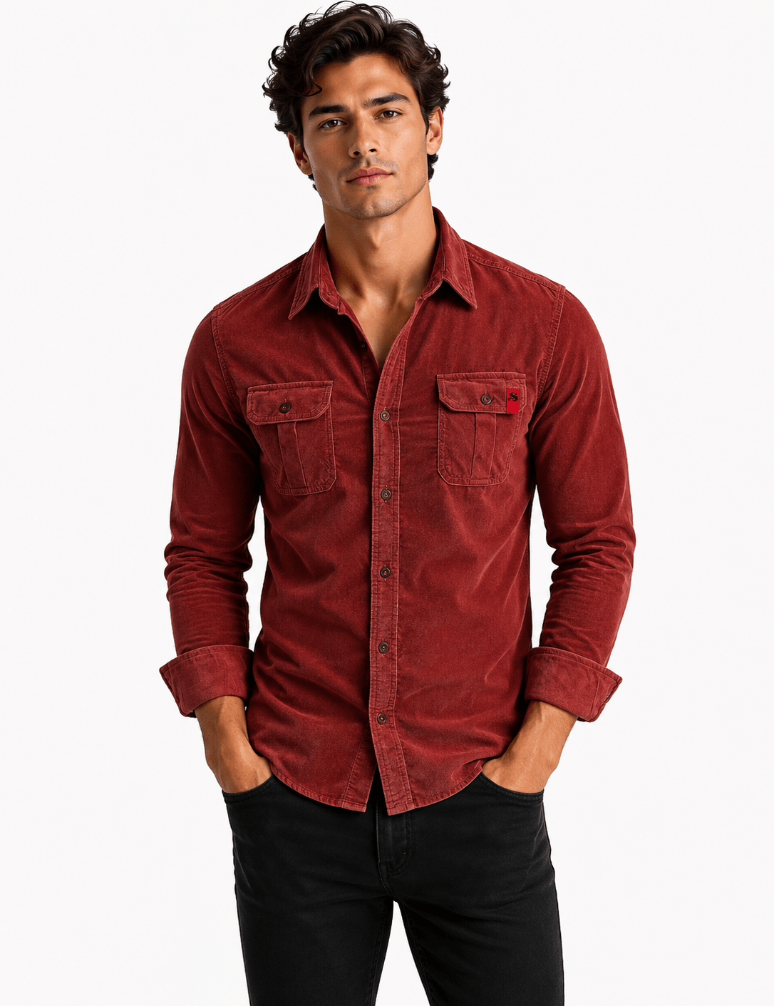 Cowboy 3 - Long Sleeves Shirt for Men - Sarman Fashion - Wholesale Clothing Fashion Brand for Men from Canada