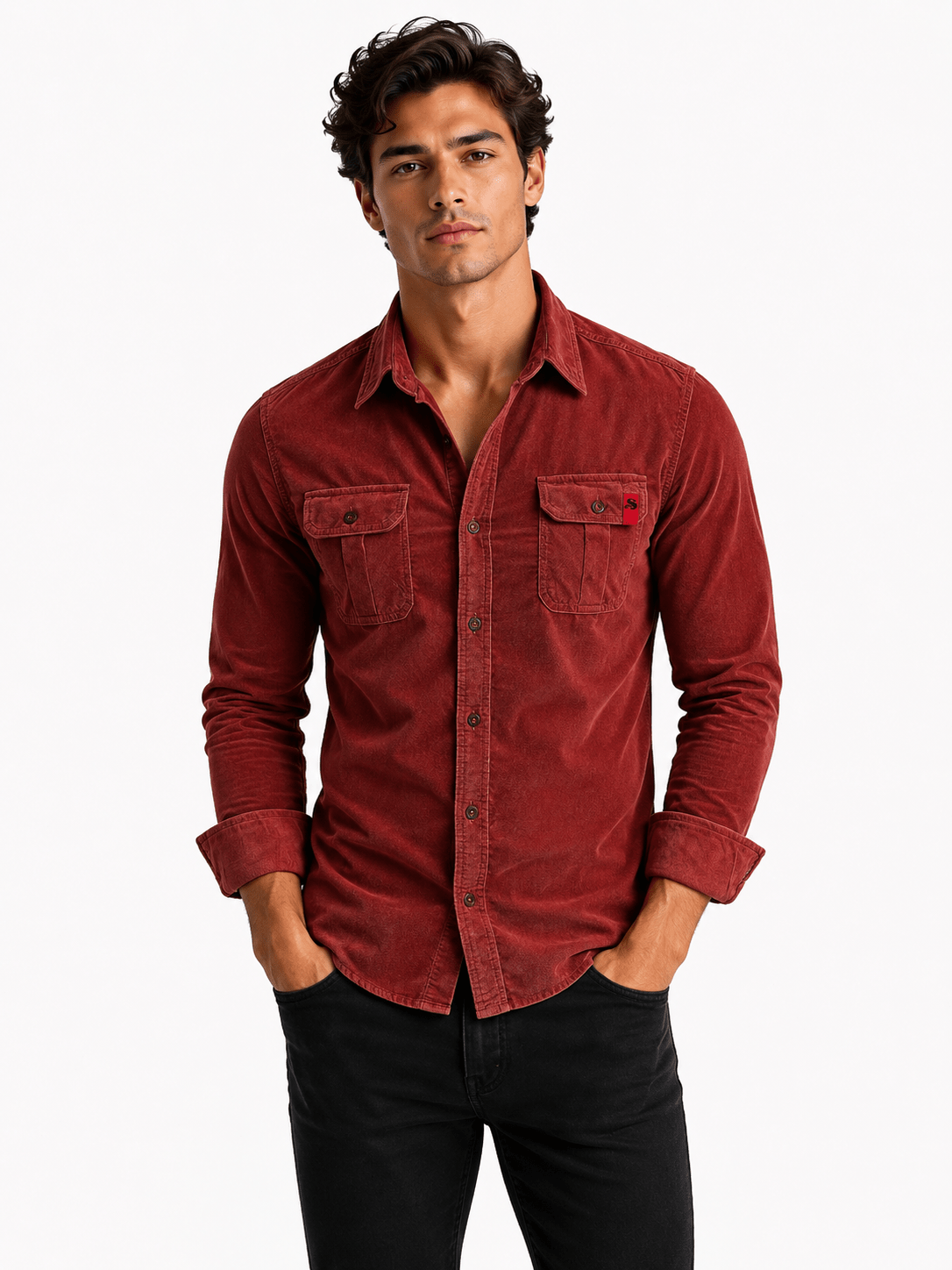 Cowboy 3 - Long Sleeves Shirt for Men - Sarman Fashion - Wholesale Clothing Fashion Brand for Men from Canada