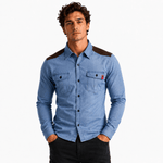 Cowboy 5 - Long Sleeves Shirt for Men - Sarman Fashion - Wholesale Clothing Fashion Brand for Men from Canada