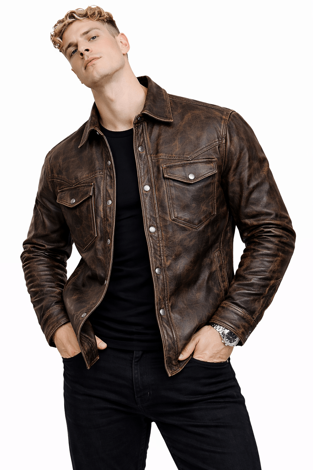 Cowboy 67 - Jacket for Men - Sarman Fashion - Wholesale Clothing Fashion Brand for Men from Canada