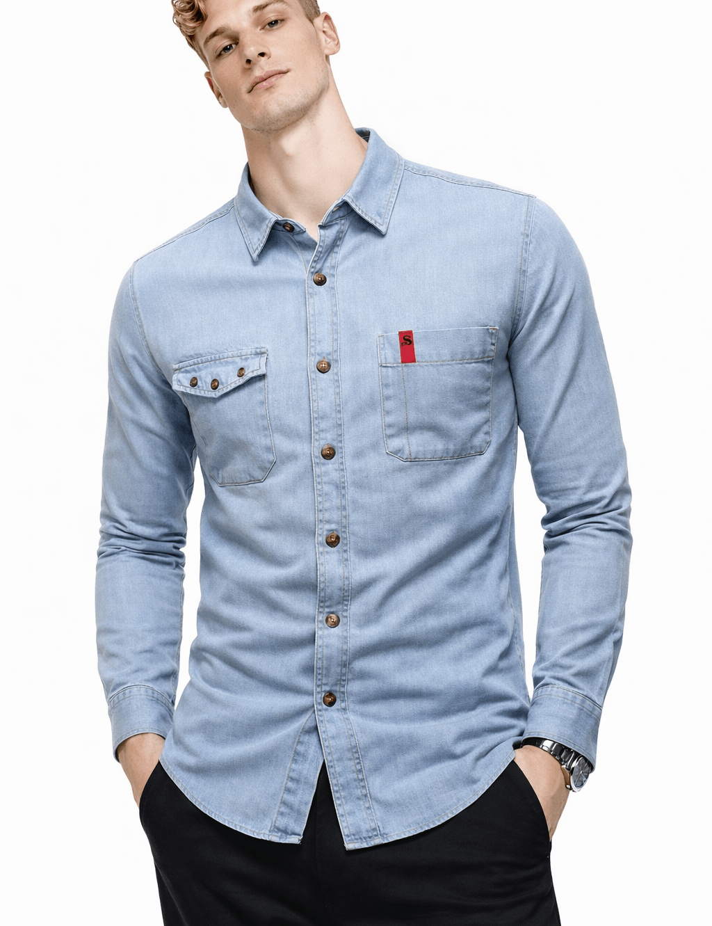 CowboyKi 2 - Long Sleeves Shirt for Men - Sarman Fashion - Wholesale Clothing Fashion Brand for Men from Canada