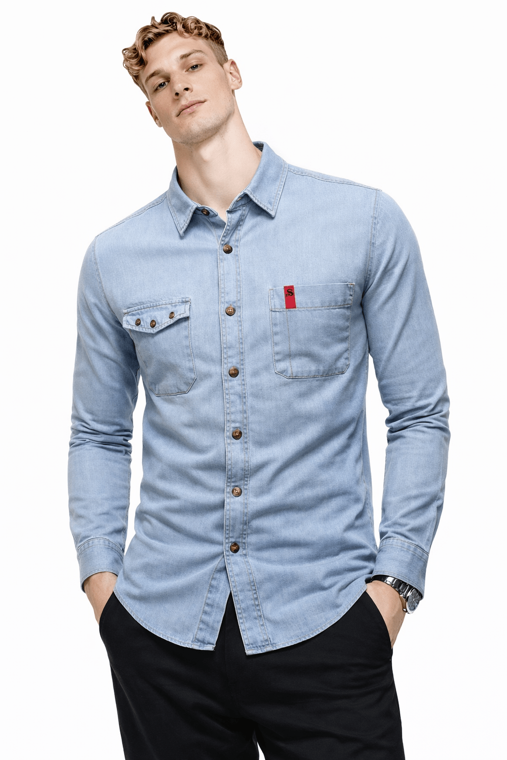 CowboyKi 2 - Long Sleeves Shirt for Men - Sarman Fashion - Wholesale Clothing Fashion Brand for Men from Canada