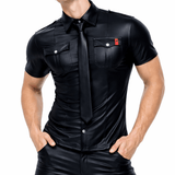 CowboyPU - Short Sleeves Shirt for Men - Sarman Fashion - Wholesale Clothing Fashion Brand for Men from Canada