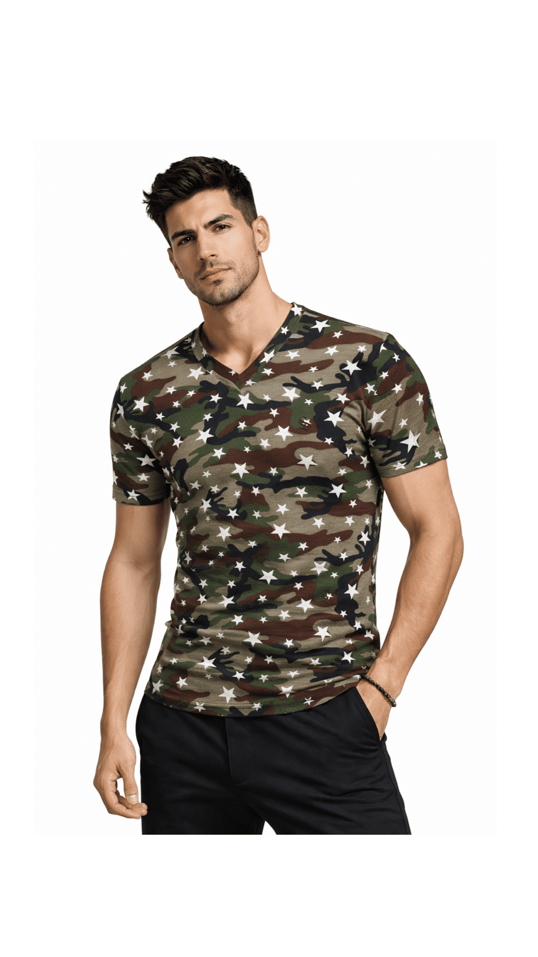 CPCC - V - Neck T-Shirt for Men - Sarman Fashion - Wholesale Clothing Fashion Brand for Men from Canada