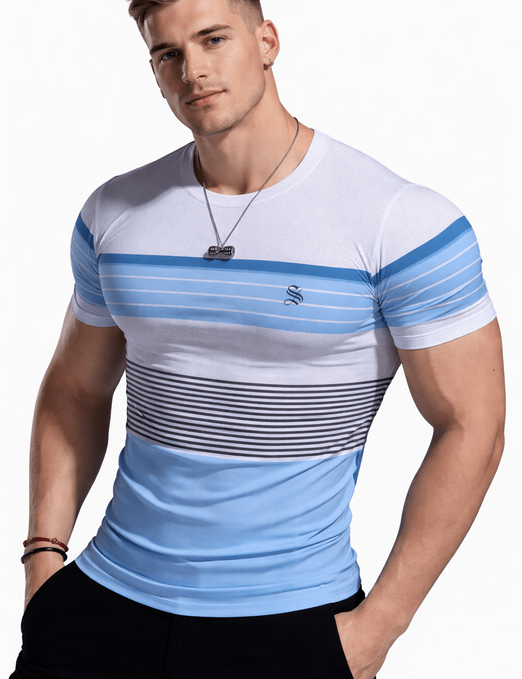 Crupil 1356 - T-Shirt for Men - Sarman Fashion - Wholesale Clothing Fashion Brand for Men from Canada