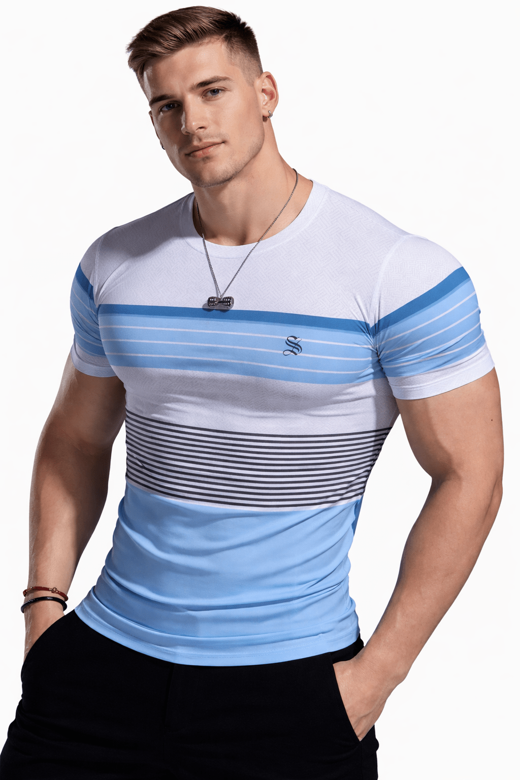 Crupil 1356 - T-Shirt for Men - Sarman Fashion - Wholesale Clothing Fashion Brand for Men from Canada