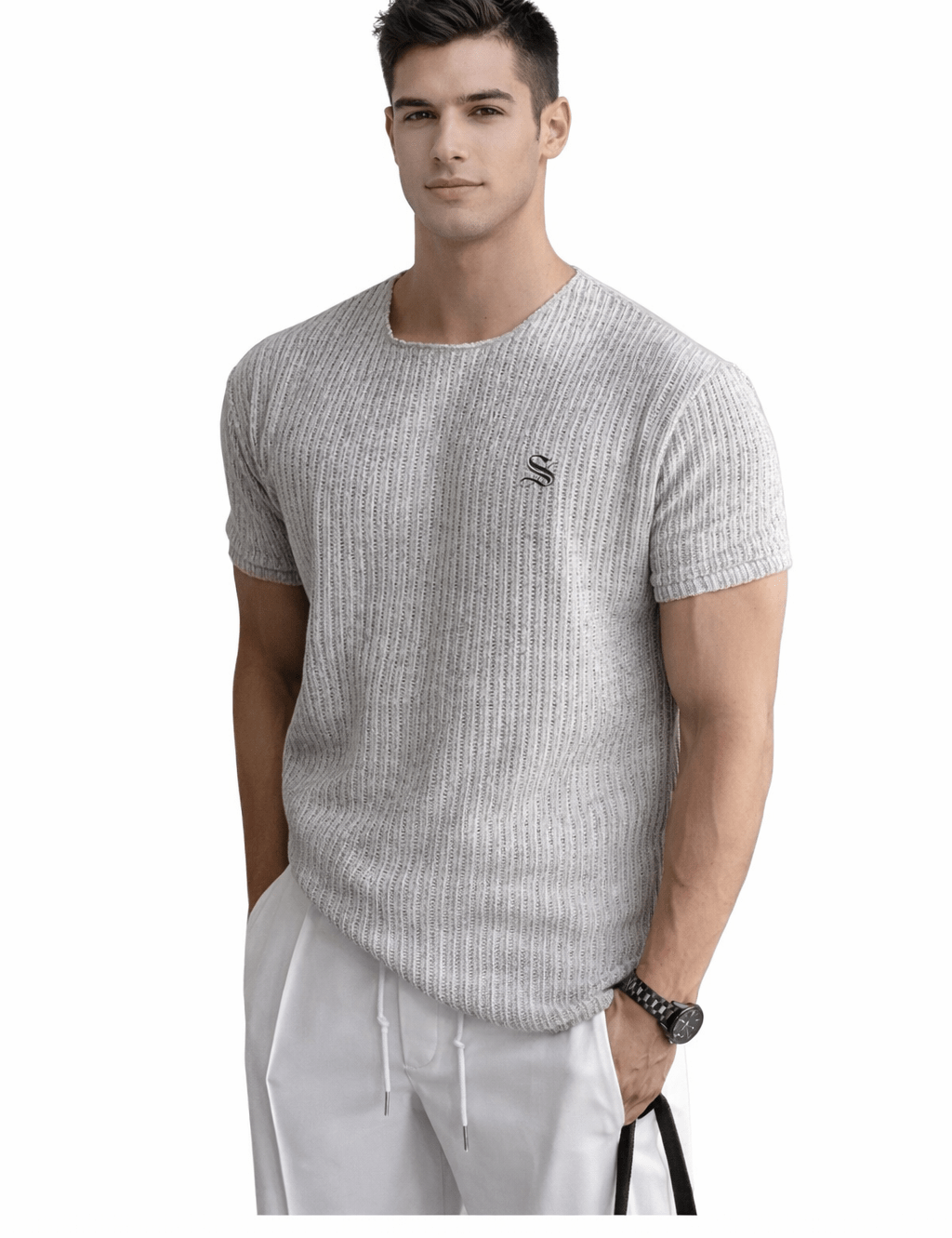 Crupil 138 - T-Shirt for Men - Sarman Fashion - Wholesale Clothing Fashion Brand for Men from Canada